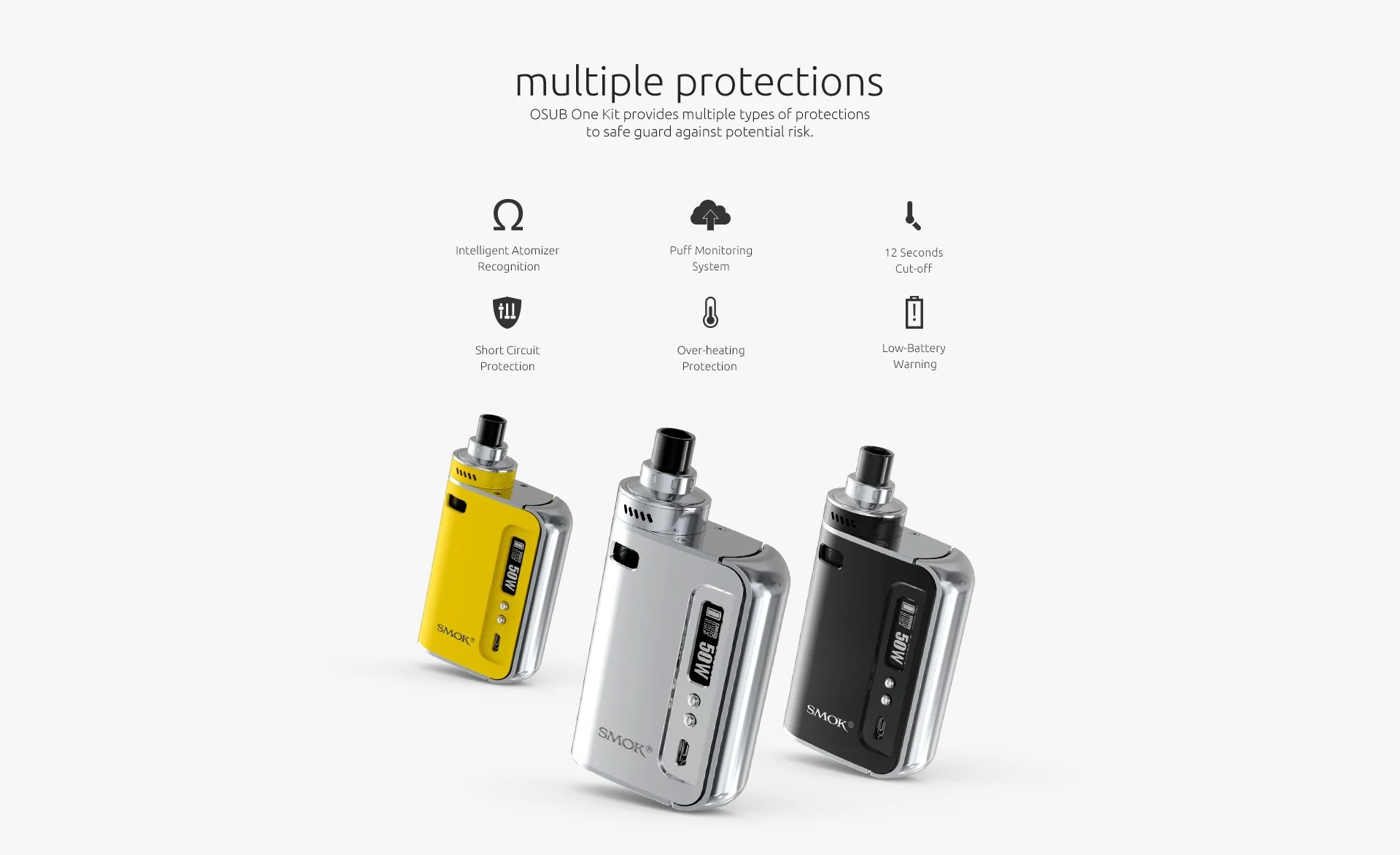 SMOK OSUB One Starterkit Starterset - 1,7ml & 2200mAh – Bild 7