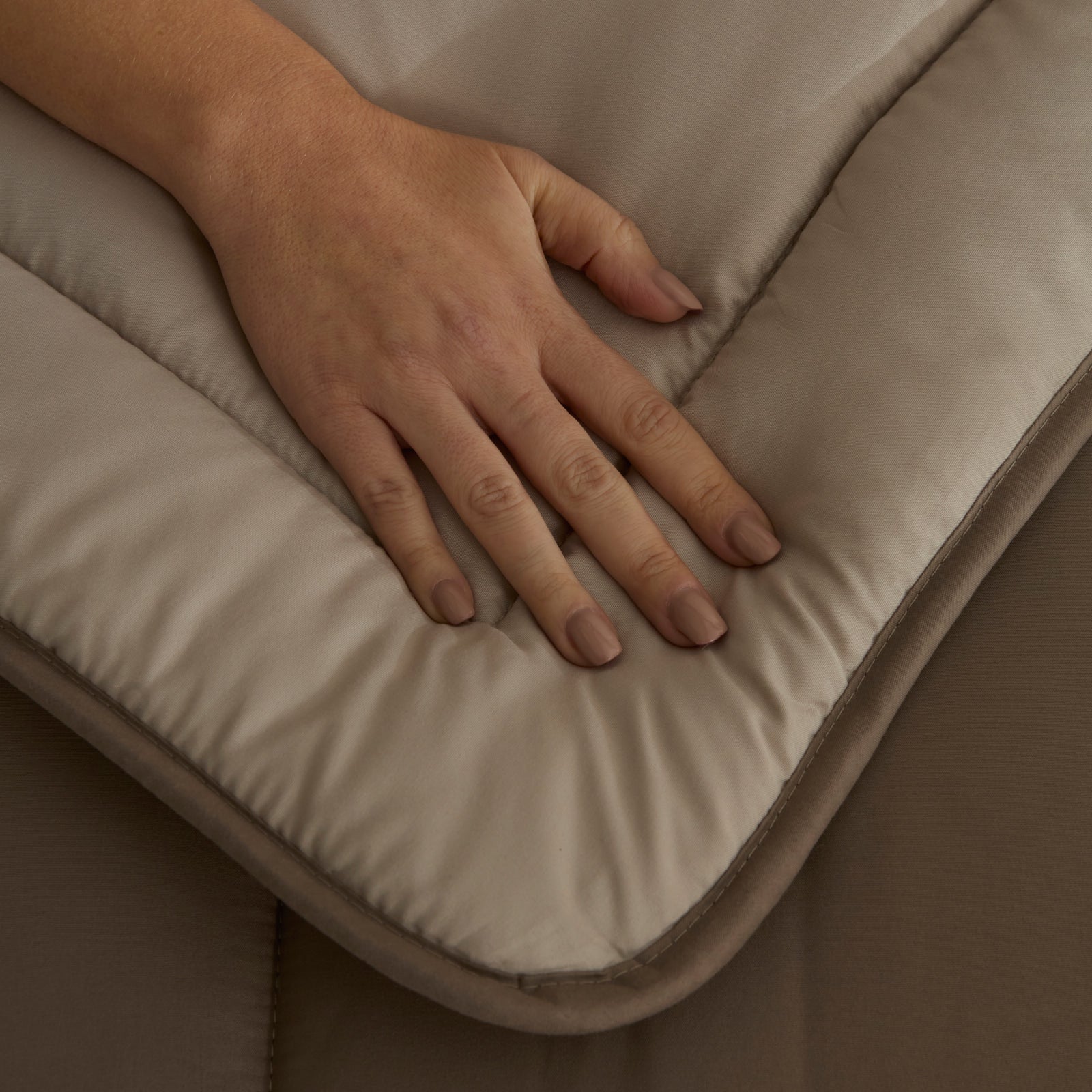 Karaca Double Face Decke Beige-Mocha 155x220 – Bild 5