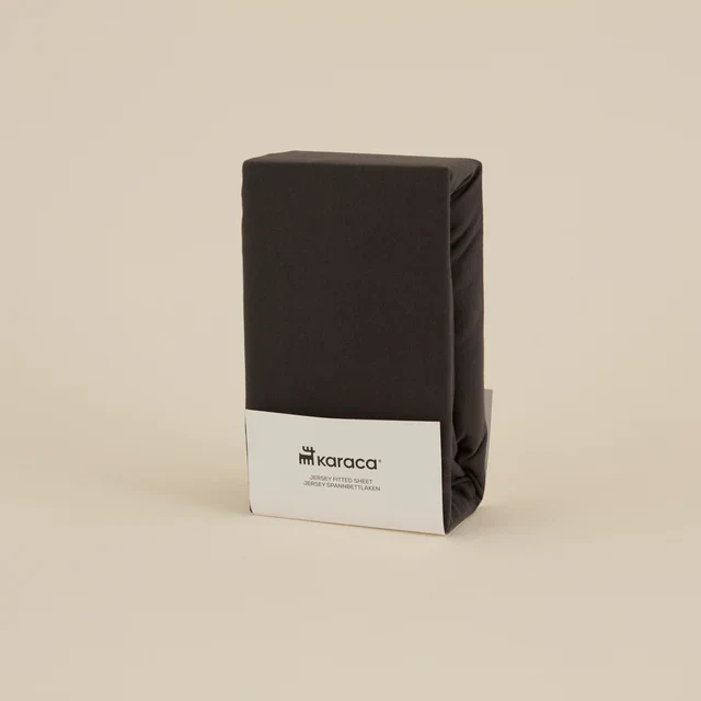 Karaca Home Jersey Spannbettlaken, 140x200+30 cm, Anthrazit – Bild 2