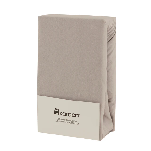 Karaca Home Jersey Spannbettlaken, 100x200+30 cm, Grau – Bild 3