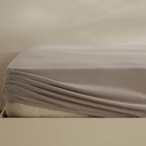 Karaca Home Jersey Spannbettlaken, 100x200+30 cm, Grau