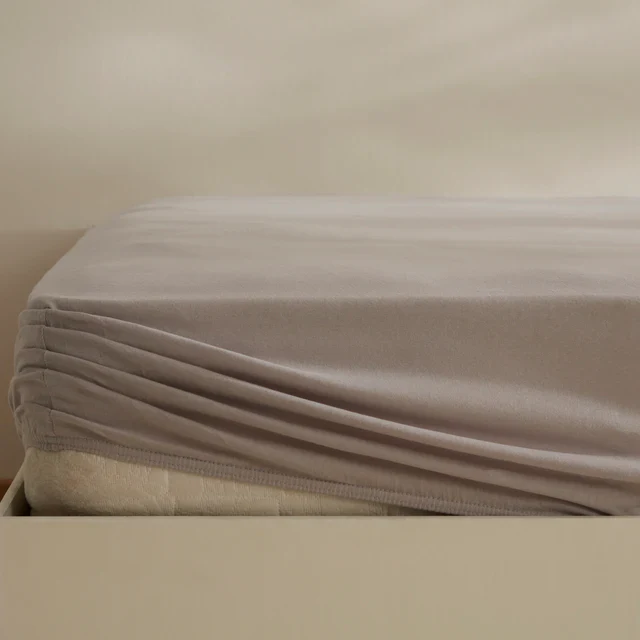 Karaca Home Jersey Spannbettlaken, 100x200+30 cm, Grau