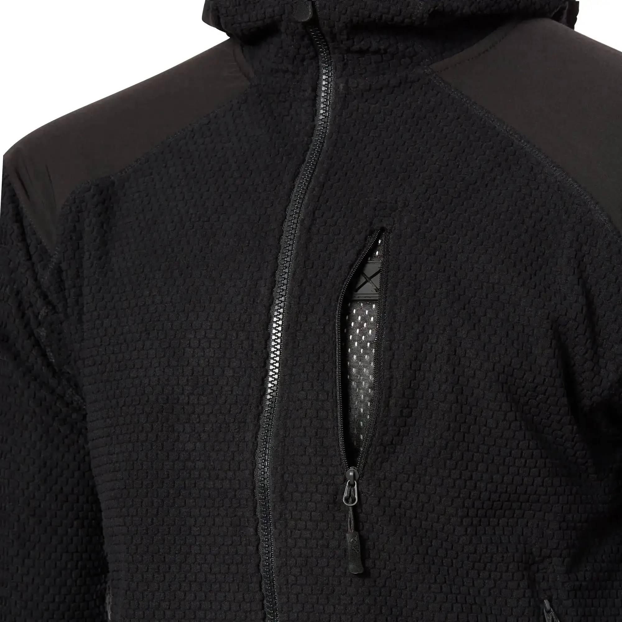 Jacke Alpha Hoodie Grid Fleece – Bild 4