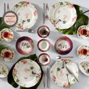 Karaca Lanie 6 Personen Frühstücksset und Servierschalen, 26 Teilig