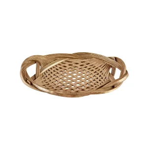 Karaca Eva Serviertablett in Korbgeflächtform