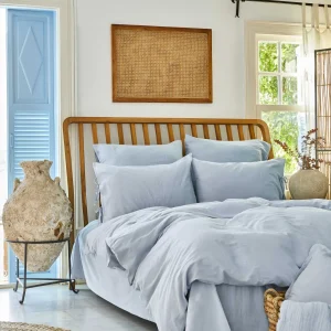 Karaca Home 4 Elements Blau 100 % Baumwolle Einzel-Bettbezug-Set Air Su