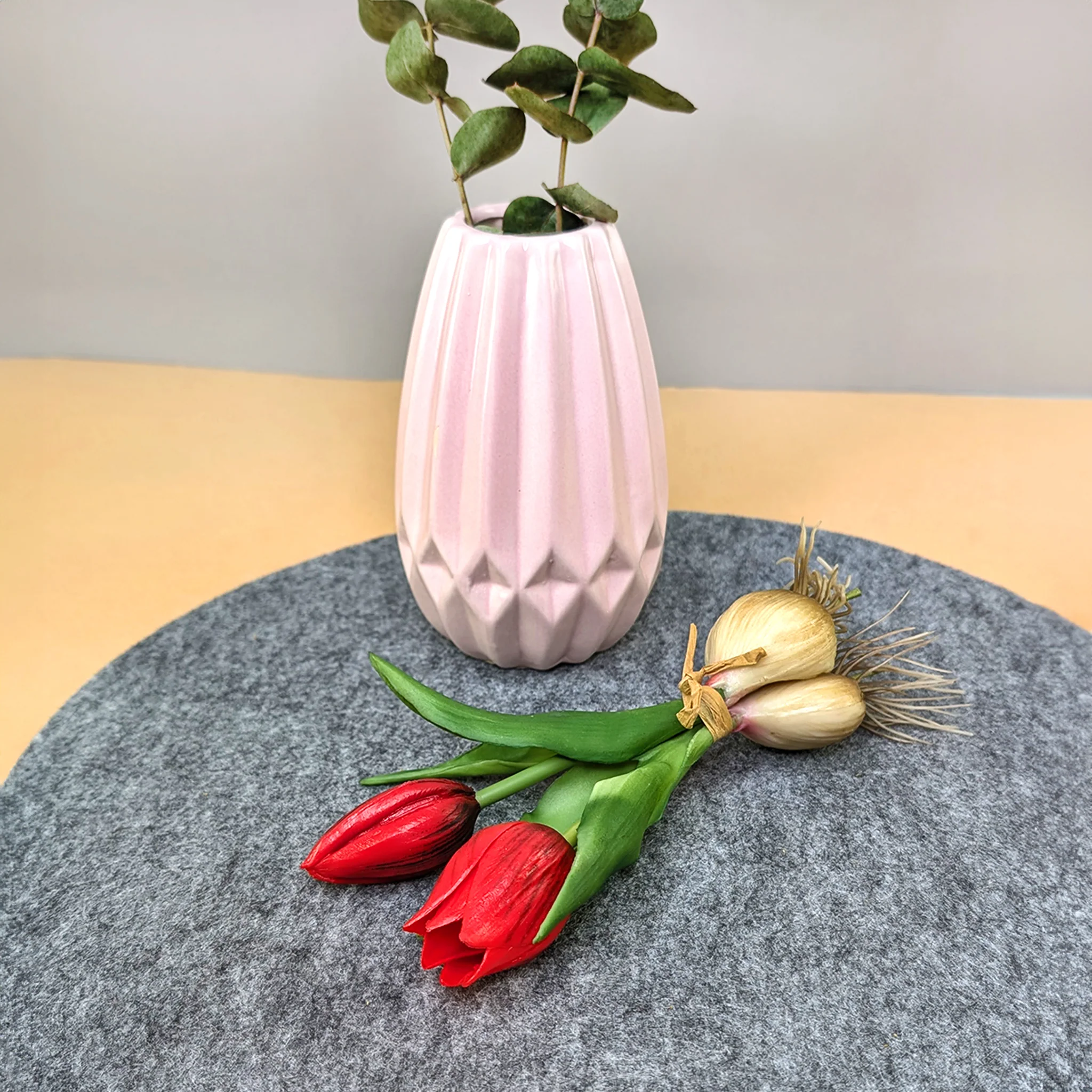 Seidenblumen Tulpen mit Zwiebeln | Hochwertige Kunstblumen in 2 Farben | 18 cm – Bild 9