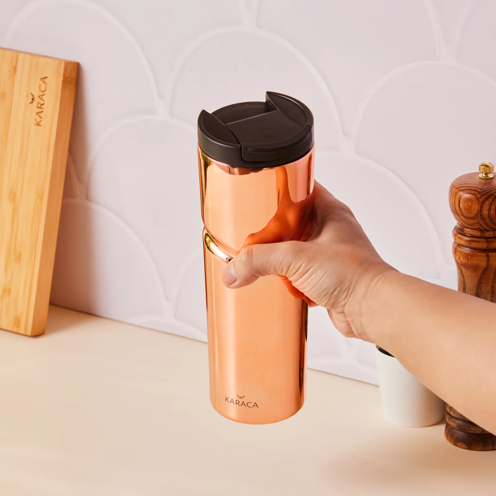 Karaca Capella Kupferne Thermoskanne – Bild 3