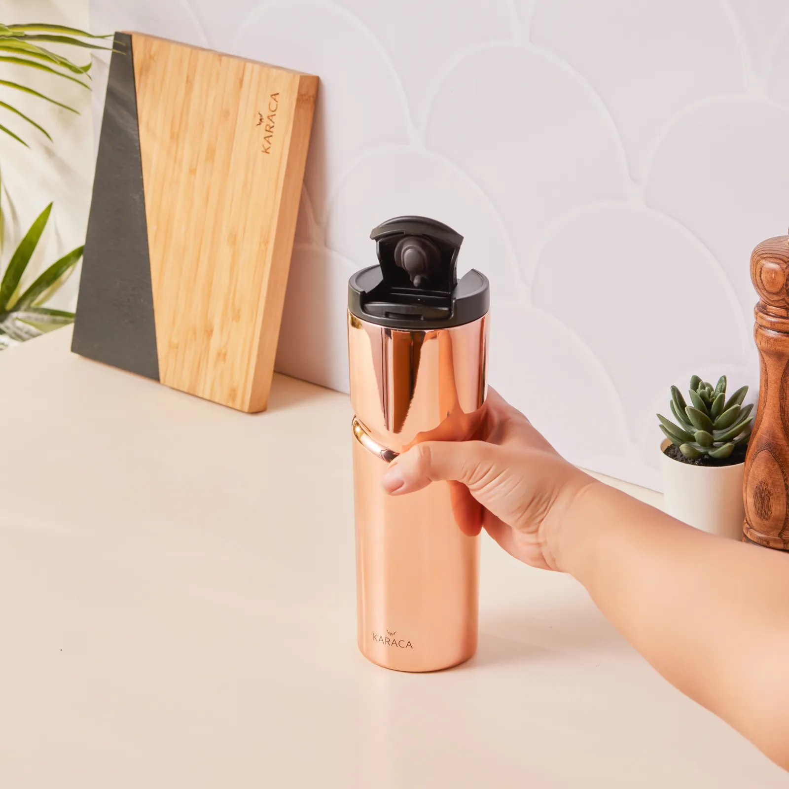 Karaca Capella Kupferne Thermoskanne – Bild 4