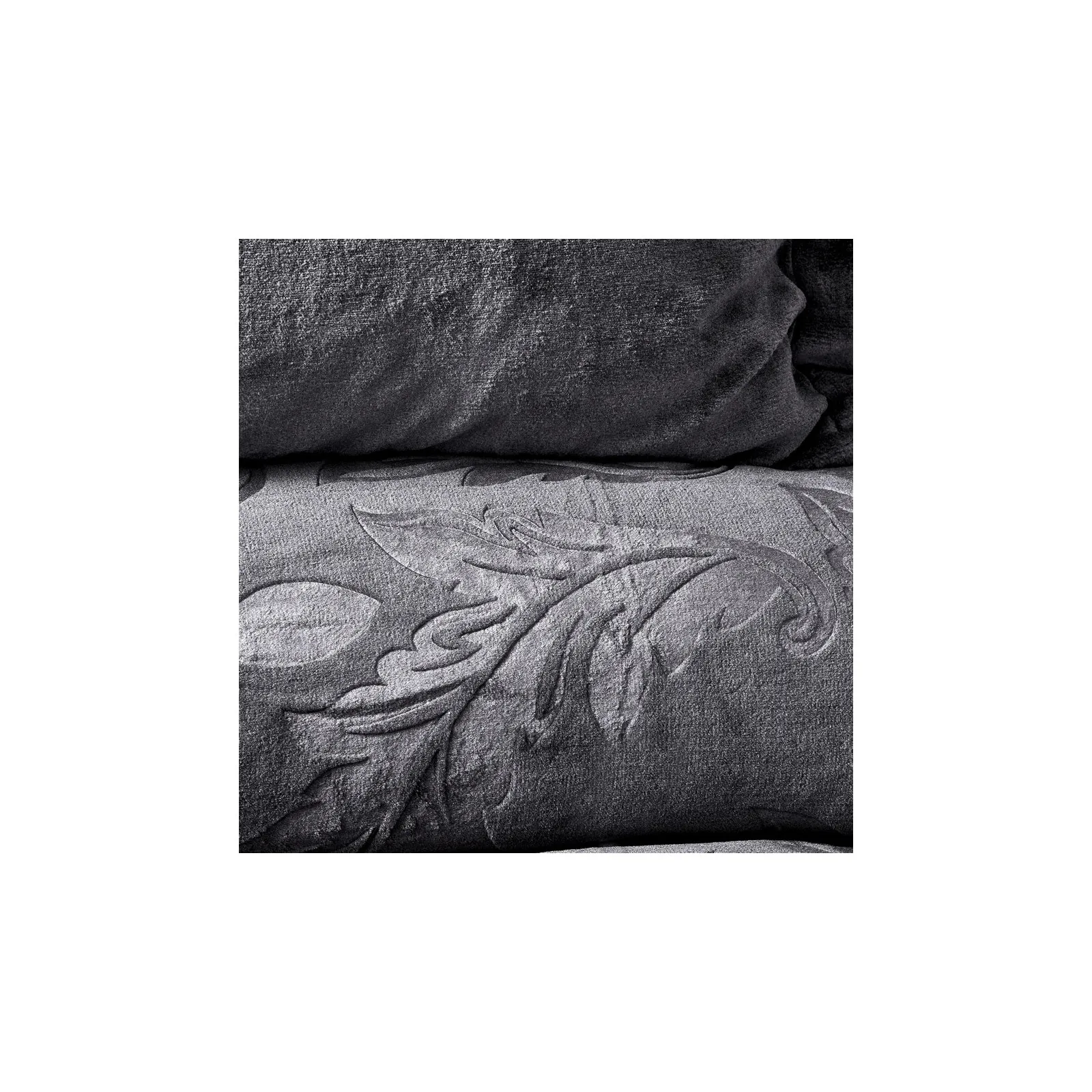 Karaca Home Madelin Anthrazit Embos Bettdecken Set Doppel – Bild 3