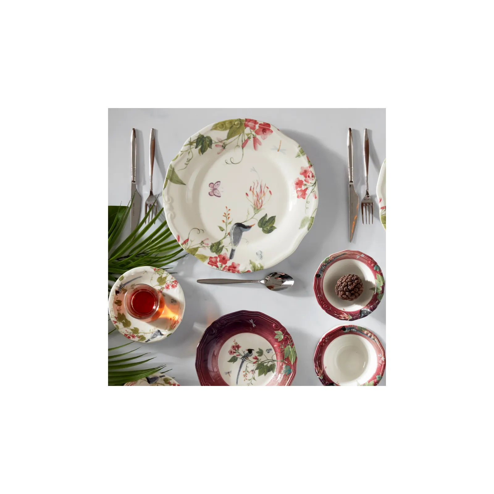 Karaca Lanie 6 Personen Frühstücksset und Servierschalen, 26 Teilig – Bild 5