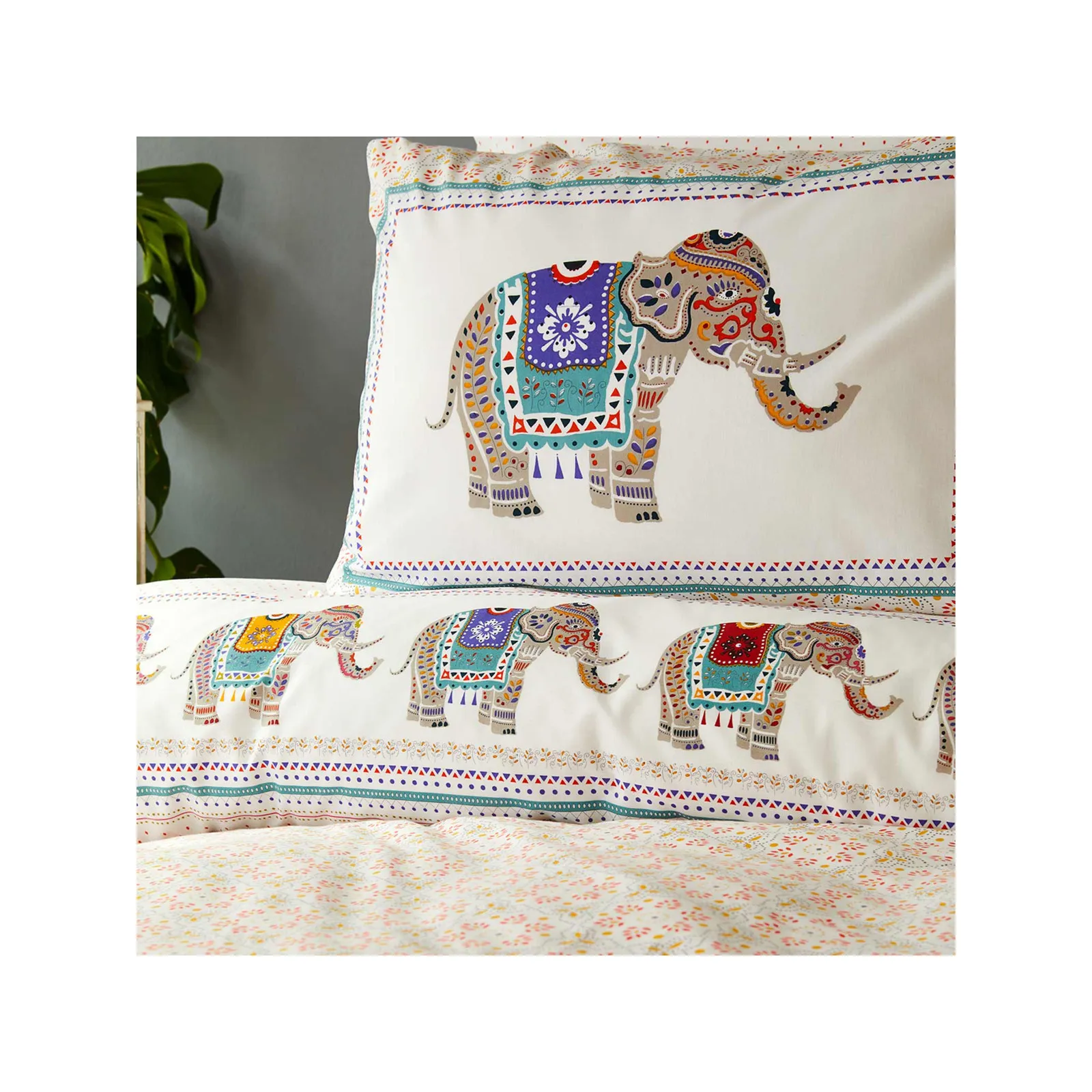 Sarah Anderson Jozzlyn Baumwoll Doppelbettbezug Und Kopfissen Set – Bild 3