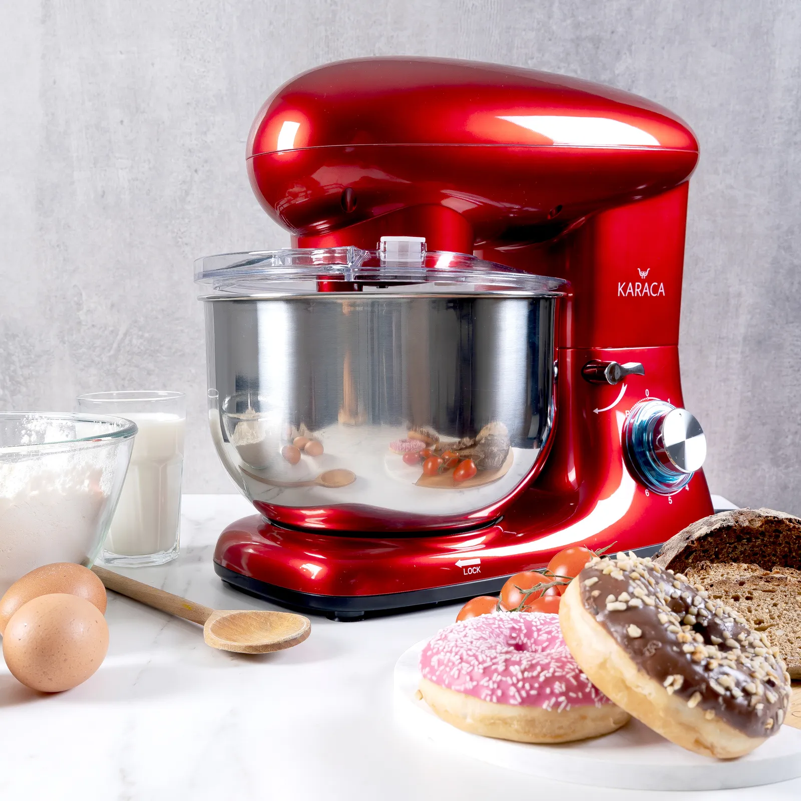 Karaca Multichef Standmixer Küchenchef in Redgold 1400W 5,5 Lt – Bild 2