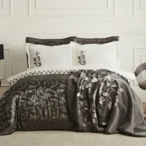 Karaca Home Gardenia 8-teiliges Hochzeitsset Anthrazit