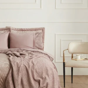 Karaca Home Valeria Elite 8-teiliges  Hochzeitsset Altrosa