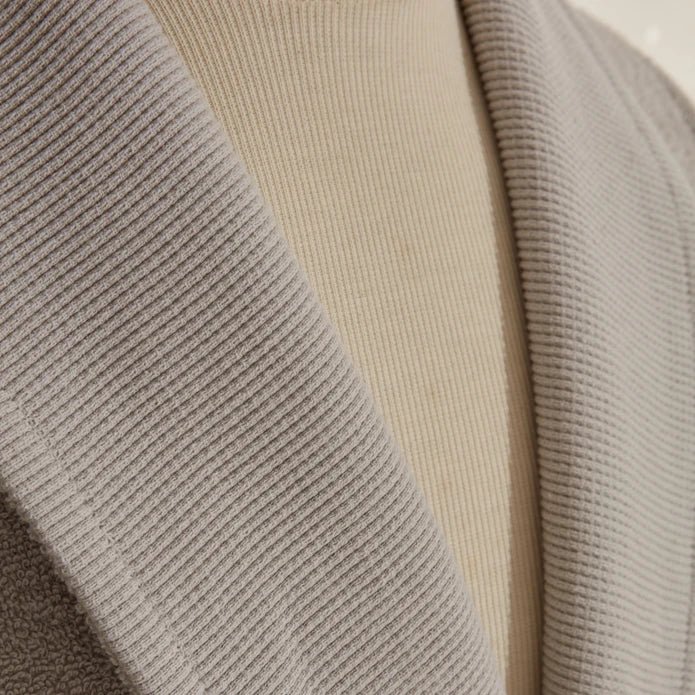 Karaca Home Foster 9-teiliges Familien-Badset mit Spitze Pudra-Grau – Bild 2