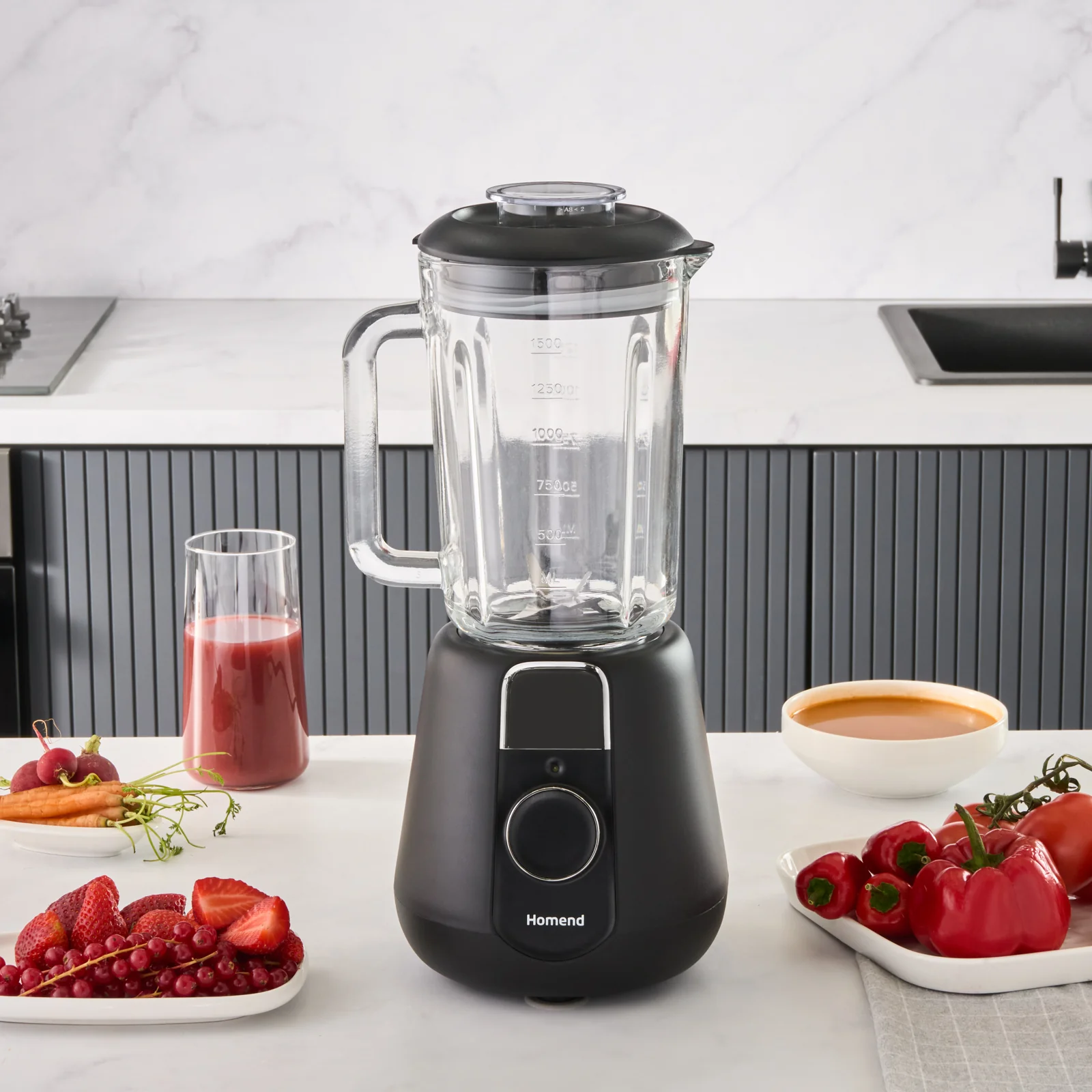 Homend Vintage Blendsetter 4927H, Stabmixer, Schwarz, 1000W