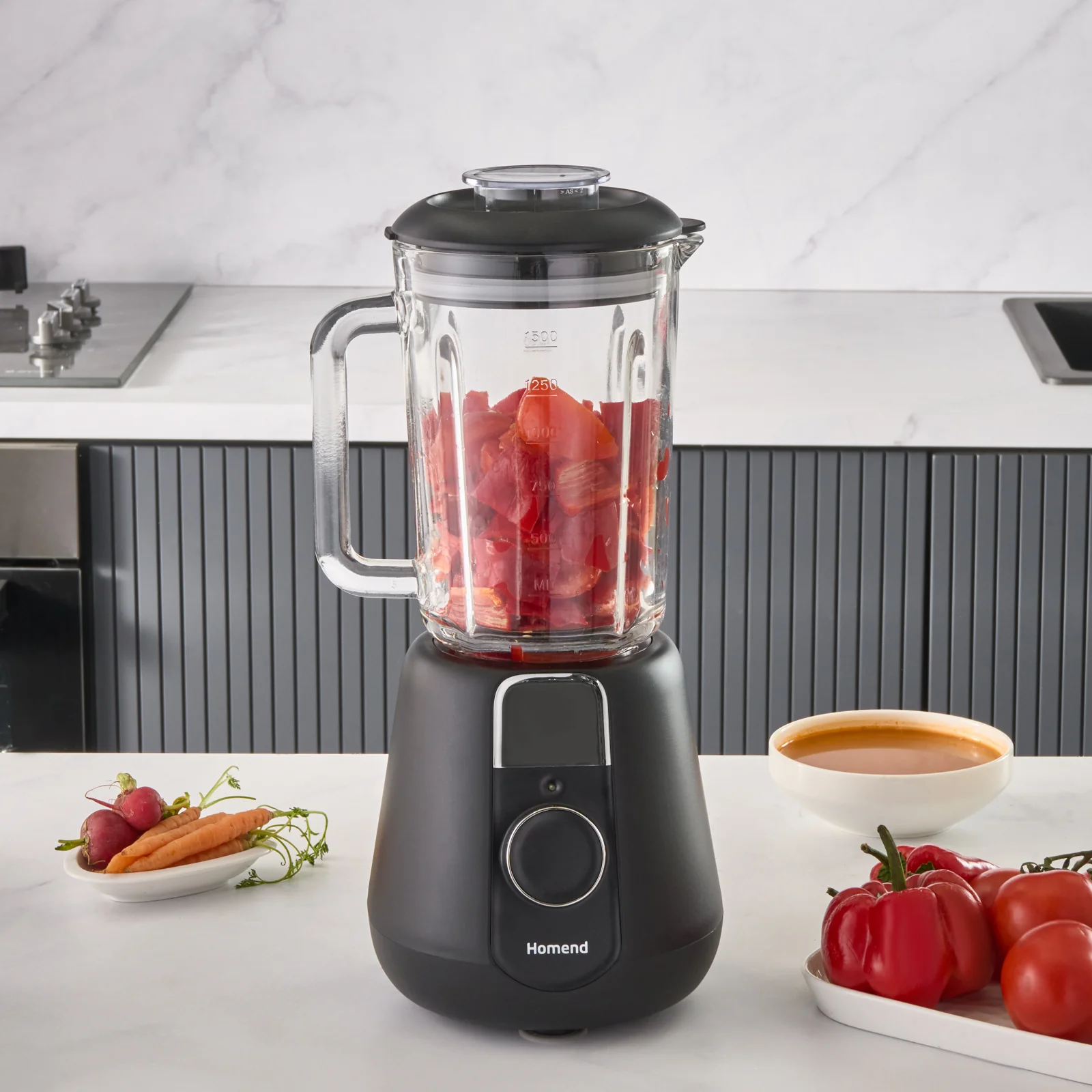 Homend Vintage Blendsetter 4927H, Stabmixer, Schwarz, 1000W – Bild 2