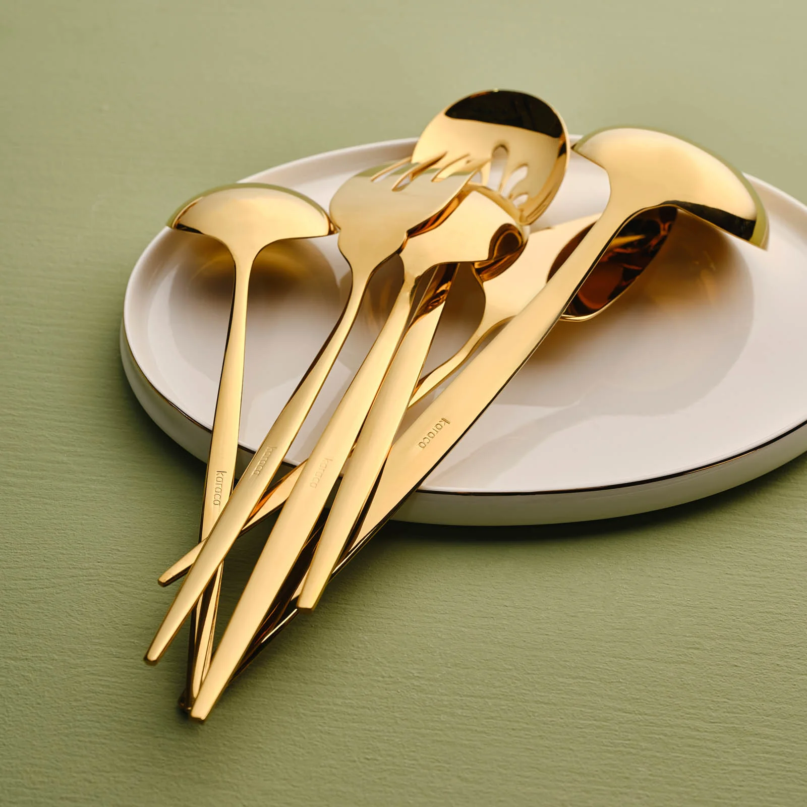 Karaca Orion Shiny Gold 7-Teiliges Service Set – Bild 8