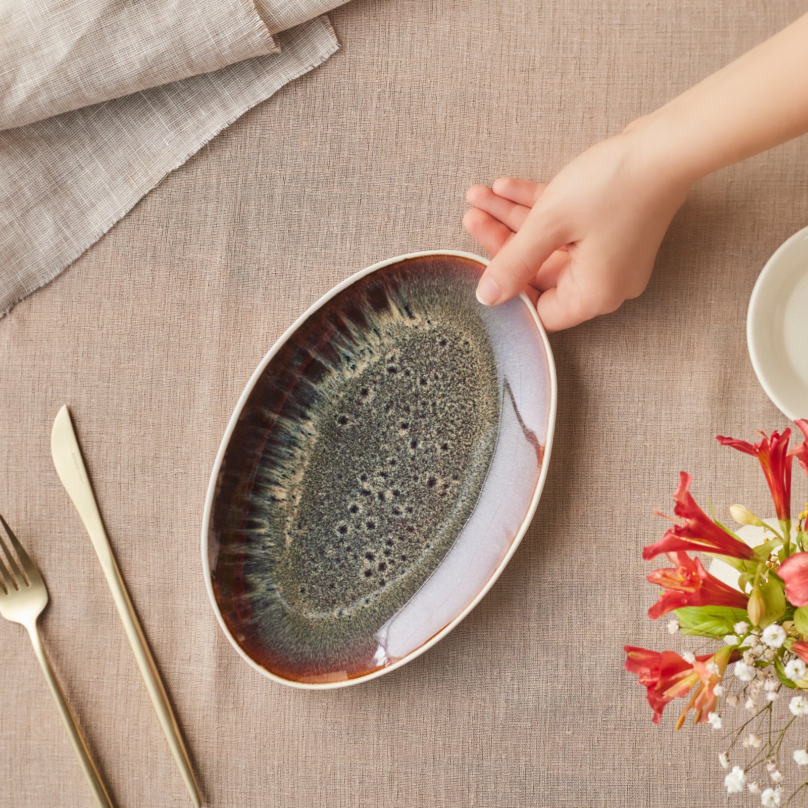 Karaca New White Galactic 24 cm Servierplatte – Bild 2