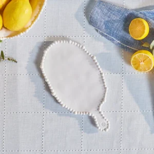 Karaca Perla Melamin-Servierplatte, 28 cm, Weiß