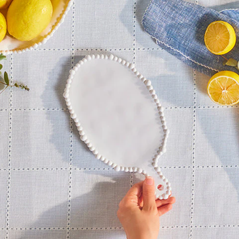 Karaca Perla Melamin-Servierplatte, 28 cm, Weiß – Bild 2