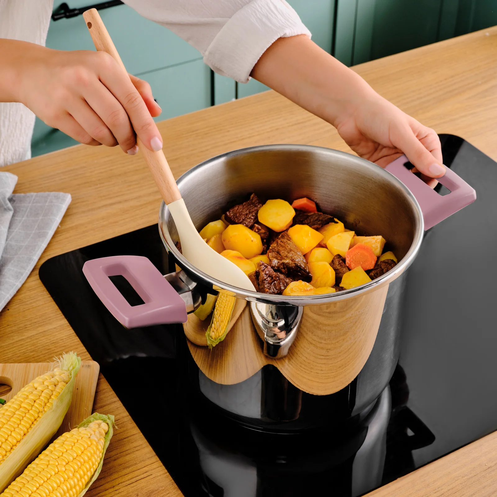 Karaca Perfect Pink 4+6 Liter Schnellkochtopf-Set – Bild 6