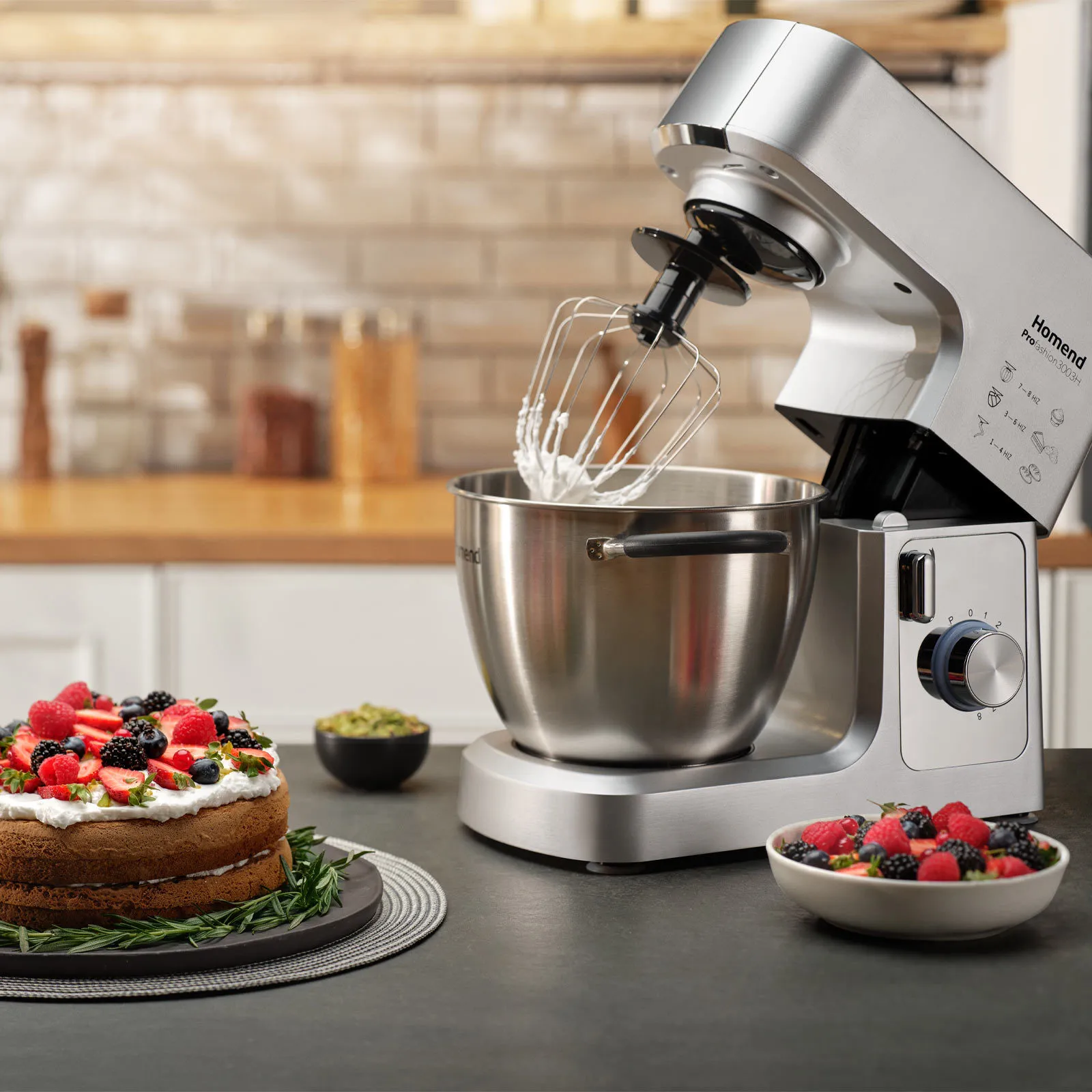 Homend Profashion Prof 3003H Fester/Geformter Standmixer 1300 W Küchechef – Bild 2