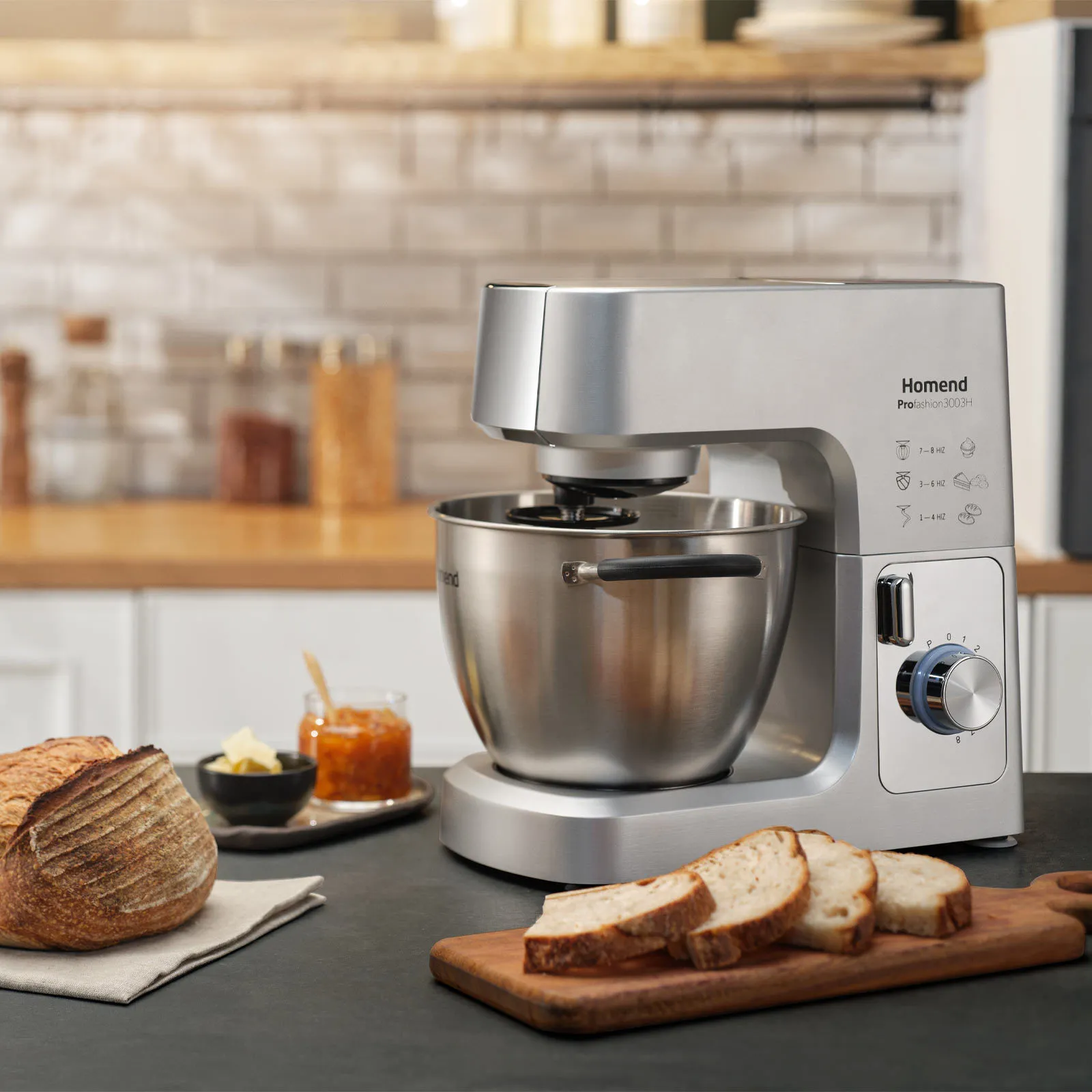 Homend Profashion Prof 3003H Fester/Geformter Standmixer 1300 W Küchechef – Bild 3