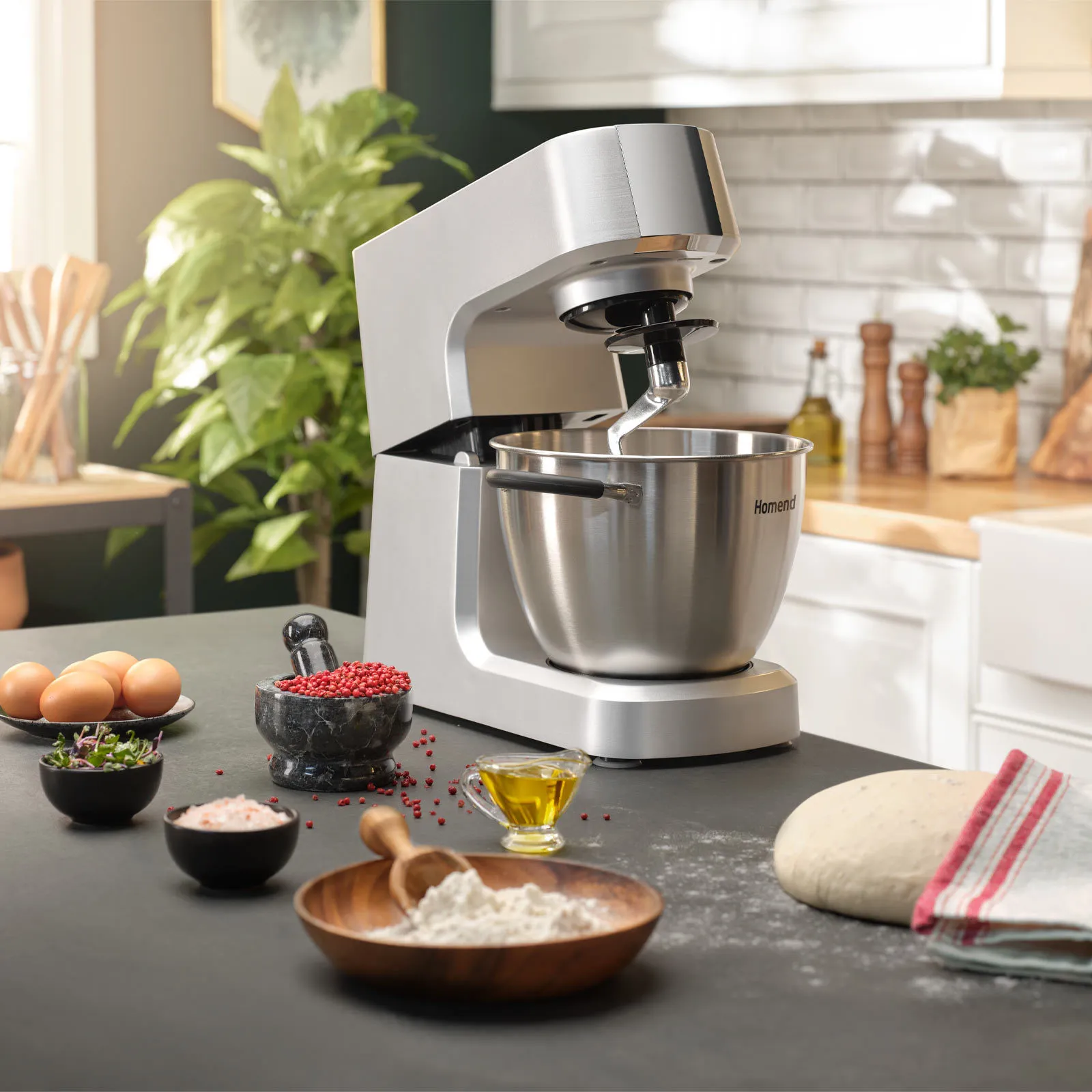 Homend Profashion Prof 3003H Fester/Geformter Standmixer 1300 W Küchechef – Bild 4