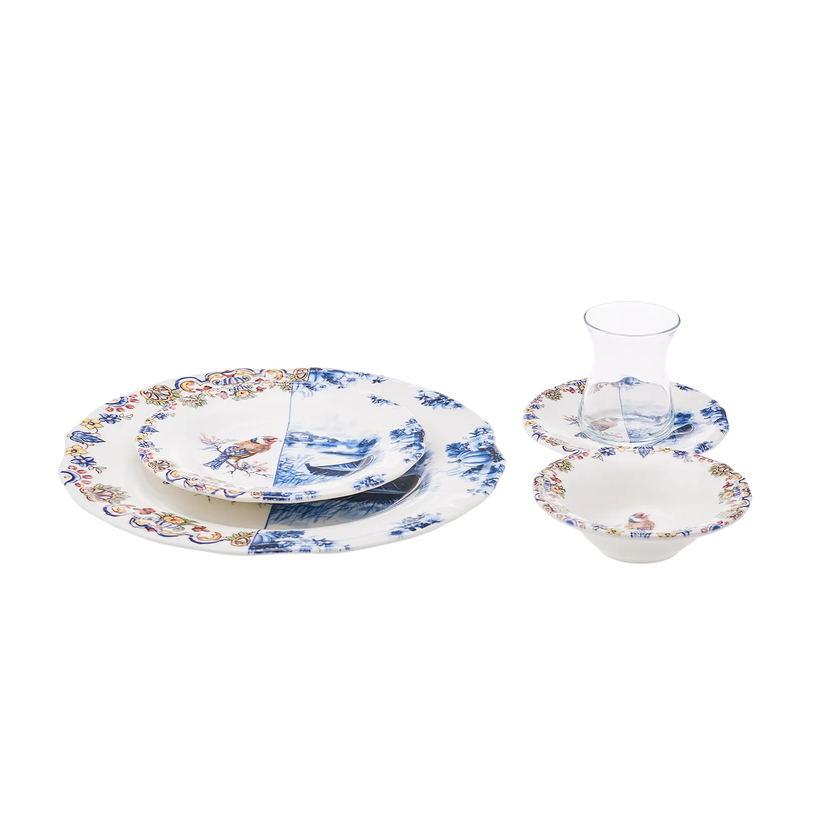 Karaca Leland Birdy 26-teiliges Frühstücksset und Servierschalen für 6 Personen – Bild 6