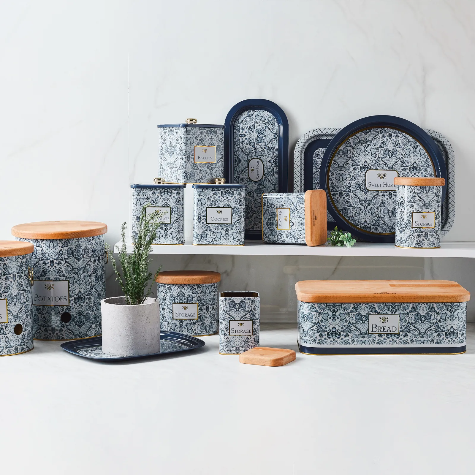 Karaca Whitney Rechteckiges Tablett 30x23 cm – Bild 5