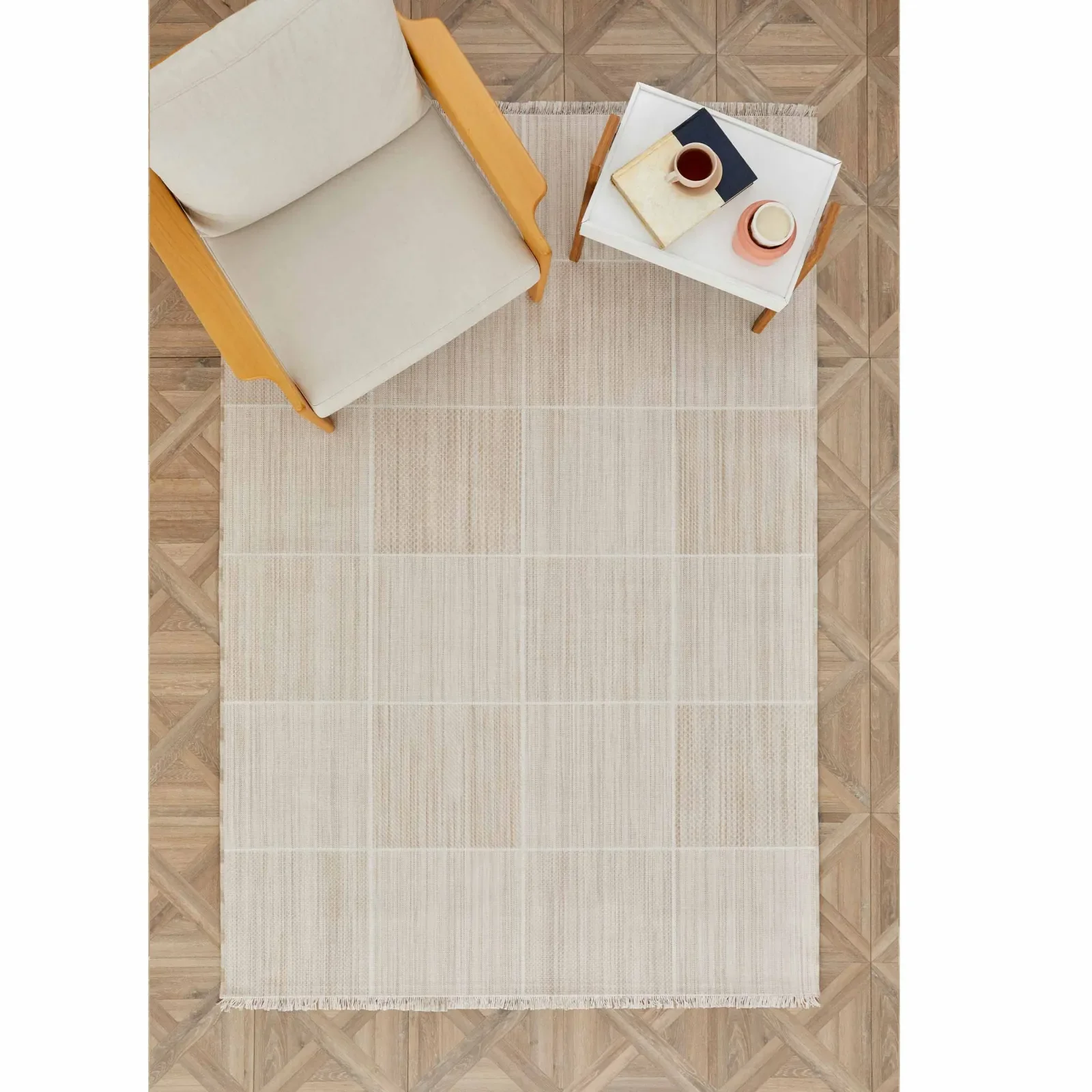 Kaşmir Halı Dogasever Recycelte Baumwollteppiche Lava 160x230 cm – Bild 2