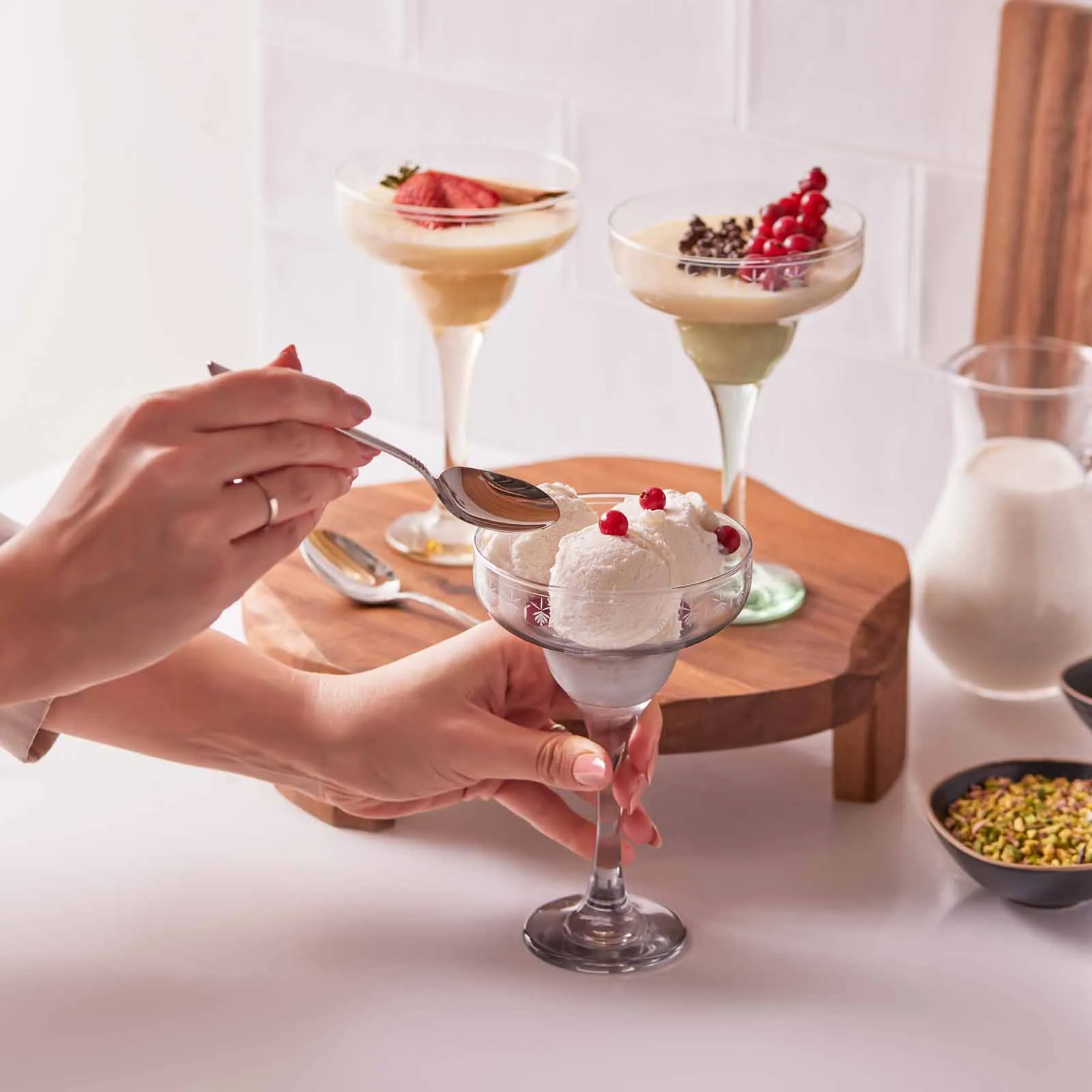 Karaca Akide 3-teiliges Dessert/Eiscreme-Schale – Bild 5