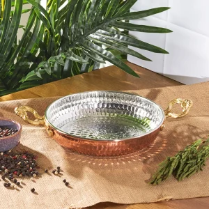 Karaca Antik Kupfer- Servierpanne aus Kupfer 18 cm