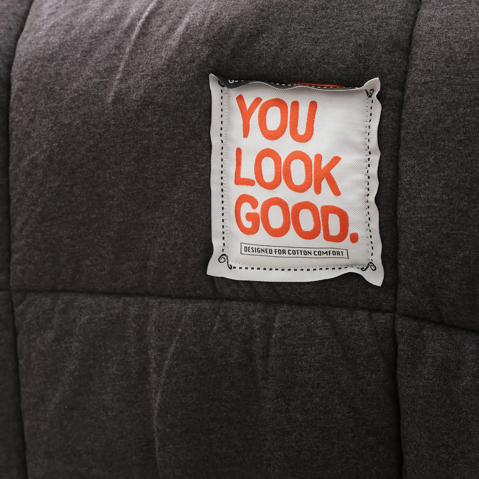 Karaca Home Motto Cotton Comfort Double Anthrazit – Bild 7