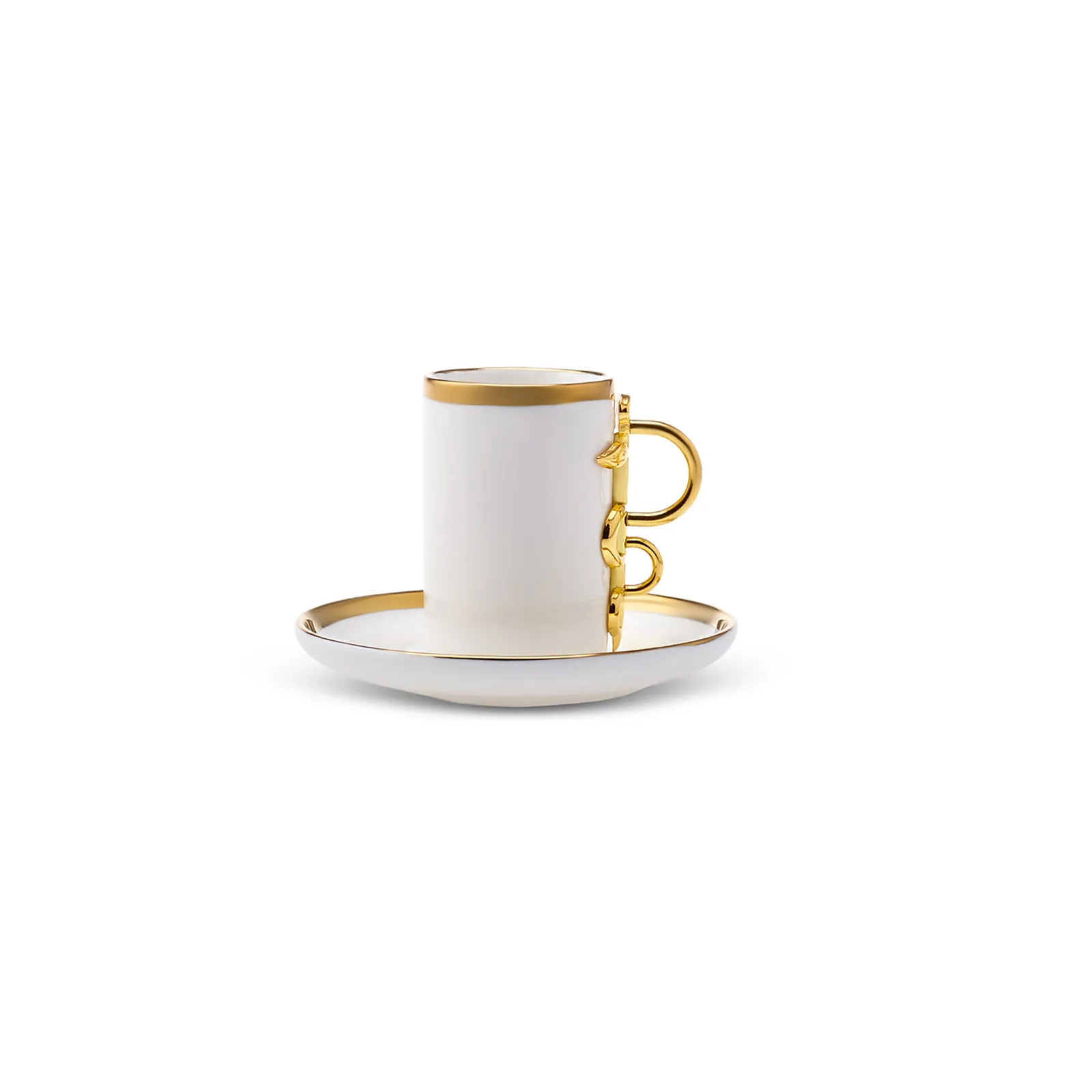 Karaca Sahmeran Weiße Kaffeetasse Set für 2 Personen 100 ml – Bild 6