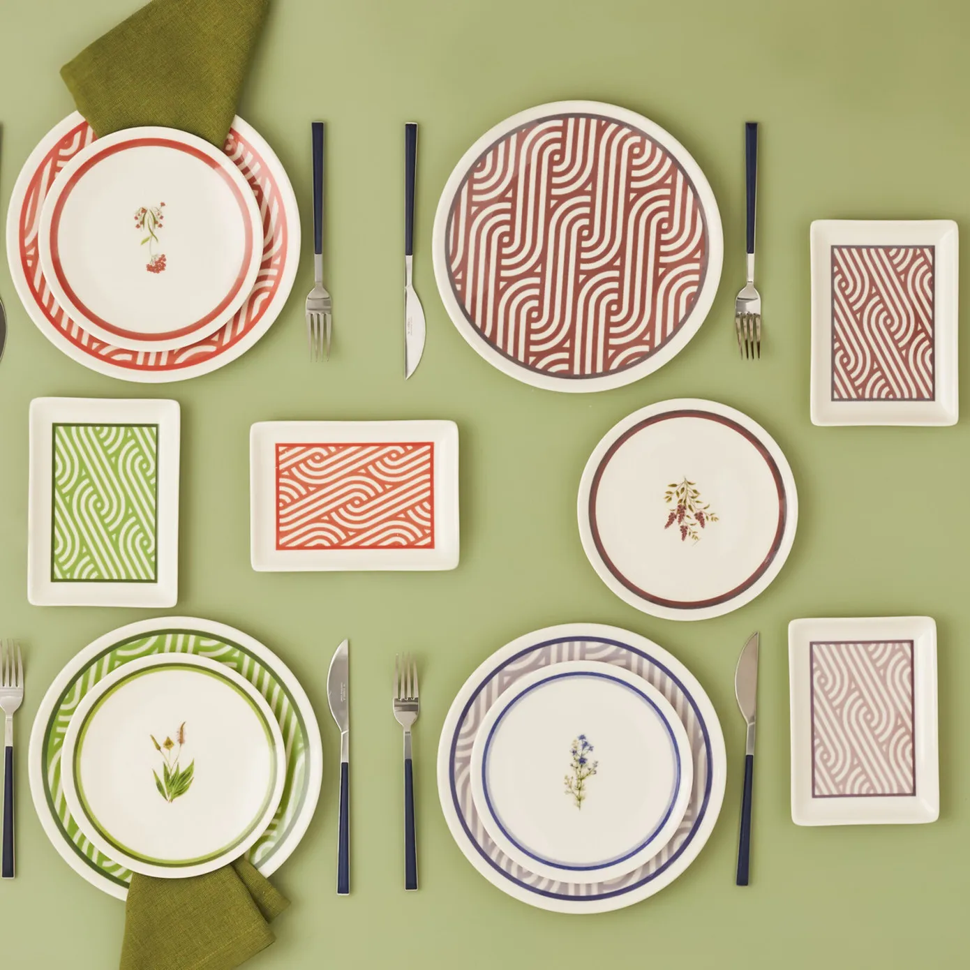 Karaca Giardino Porzellan 18 Teile für 6 Personen Frühstücks-/Service-Set – Bild 2