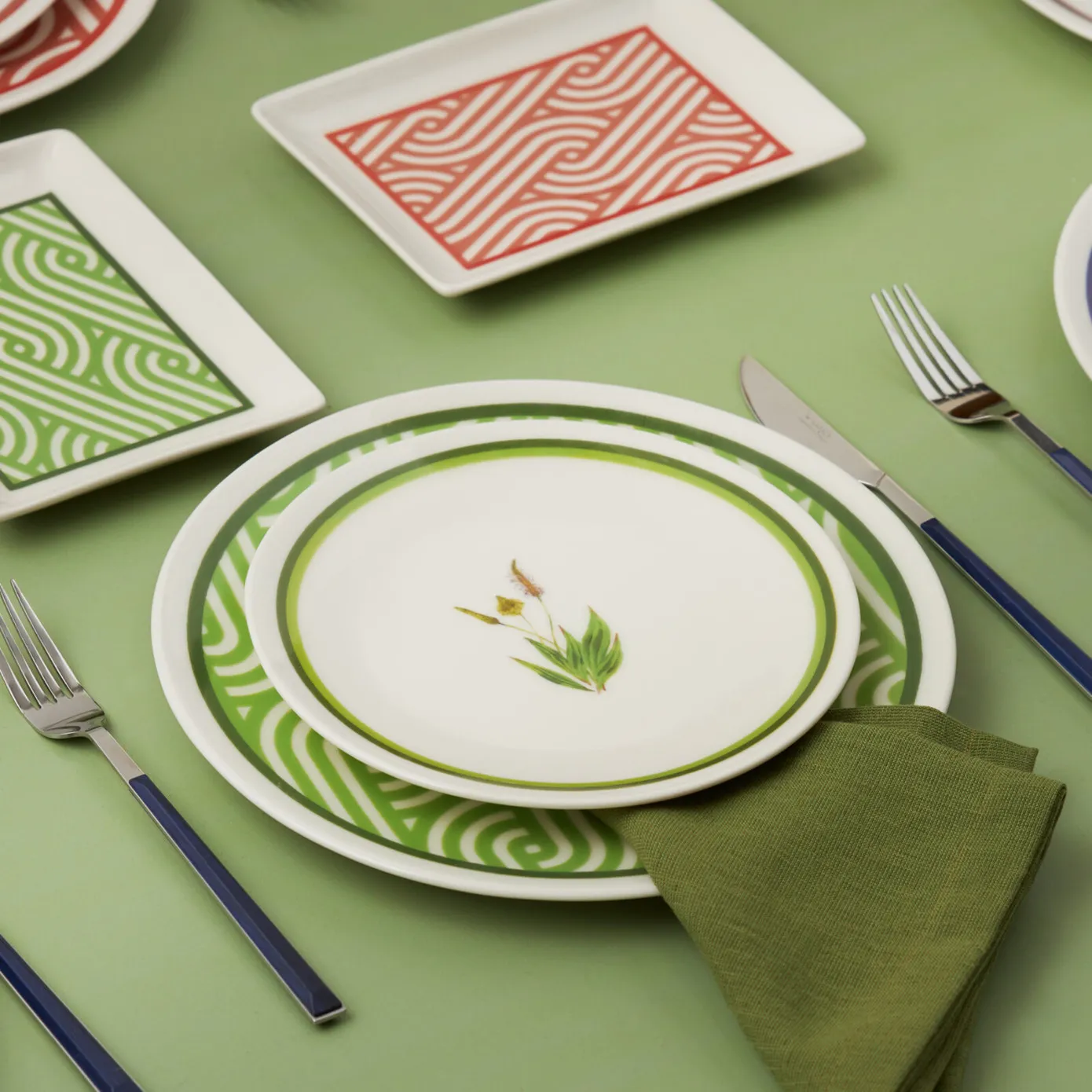 Karaca Giardino Porzellan 18 Teile für 6 Personen Frühstücks-/Service-Set – Bild 3