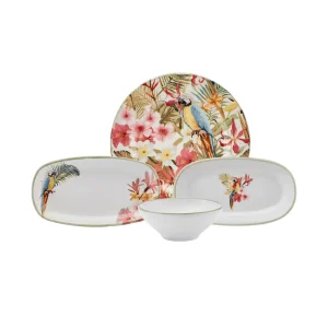 Karaca Loro 16-teiliges Frühstücksset und Servierschalen für 6 Personen