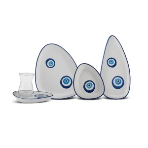 Karaca Nazar 24-teiliges Frühstücks-/Servier-Set für 6 Personen