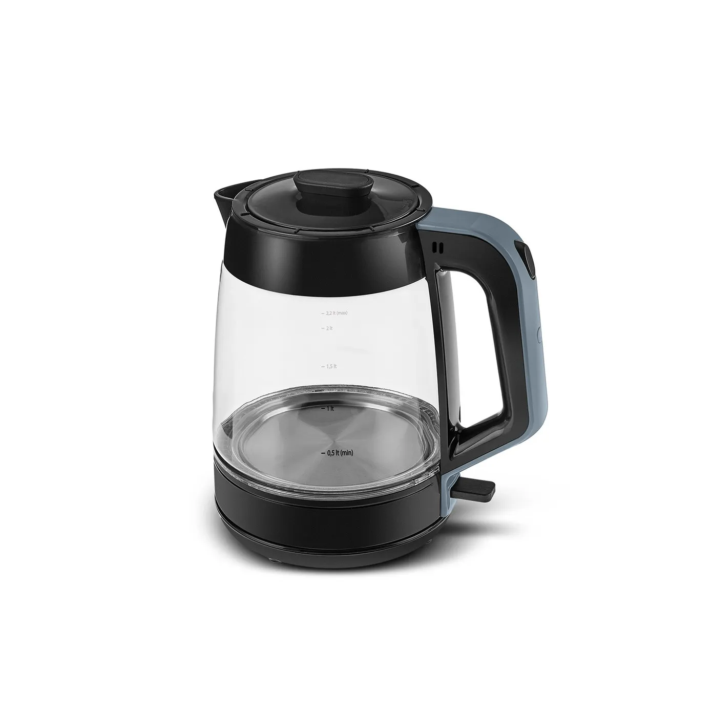 Karaca Glas Tee XL 2in1 Glas Teemaschine und Wasserkocher Ocean Wave – Bild 5