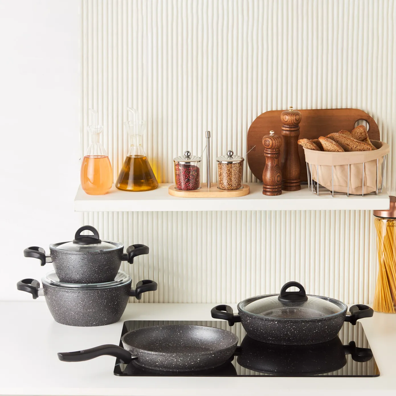 Karaca Biogranit Michigan 7-teiliges Kochtopfset – Bild 2