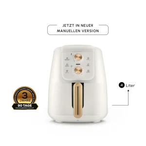 Karaca Air Cook Manual XL Air Fryer Creme Gold