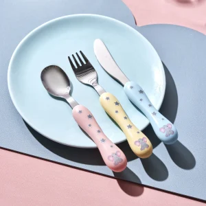 Karaca Safari 3-teiliges Kinderbesteck-Set