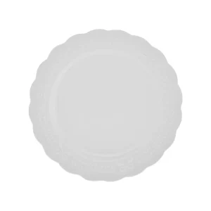 Karaca Weihnachts Porzellan Dessertteller, 21cm, Weiß