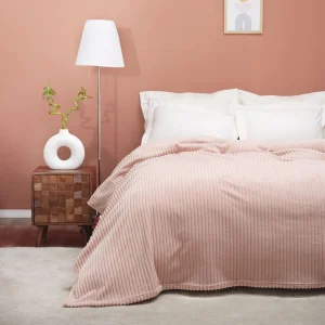 Karaca Home Joena Einzel Decke Puder