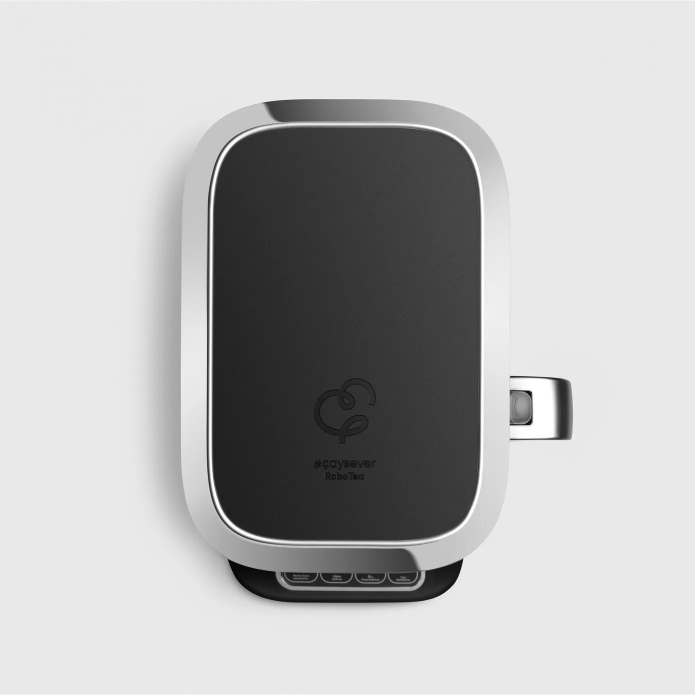 Karaca Çaysever Robotea Pro 4 in 1 Sprechende Automatische Glas-Teemaschine, Wasserkocher und Filterkaffeemaschine, Schwarz Chrom, 2500W – Bild 4