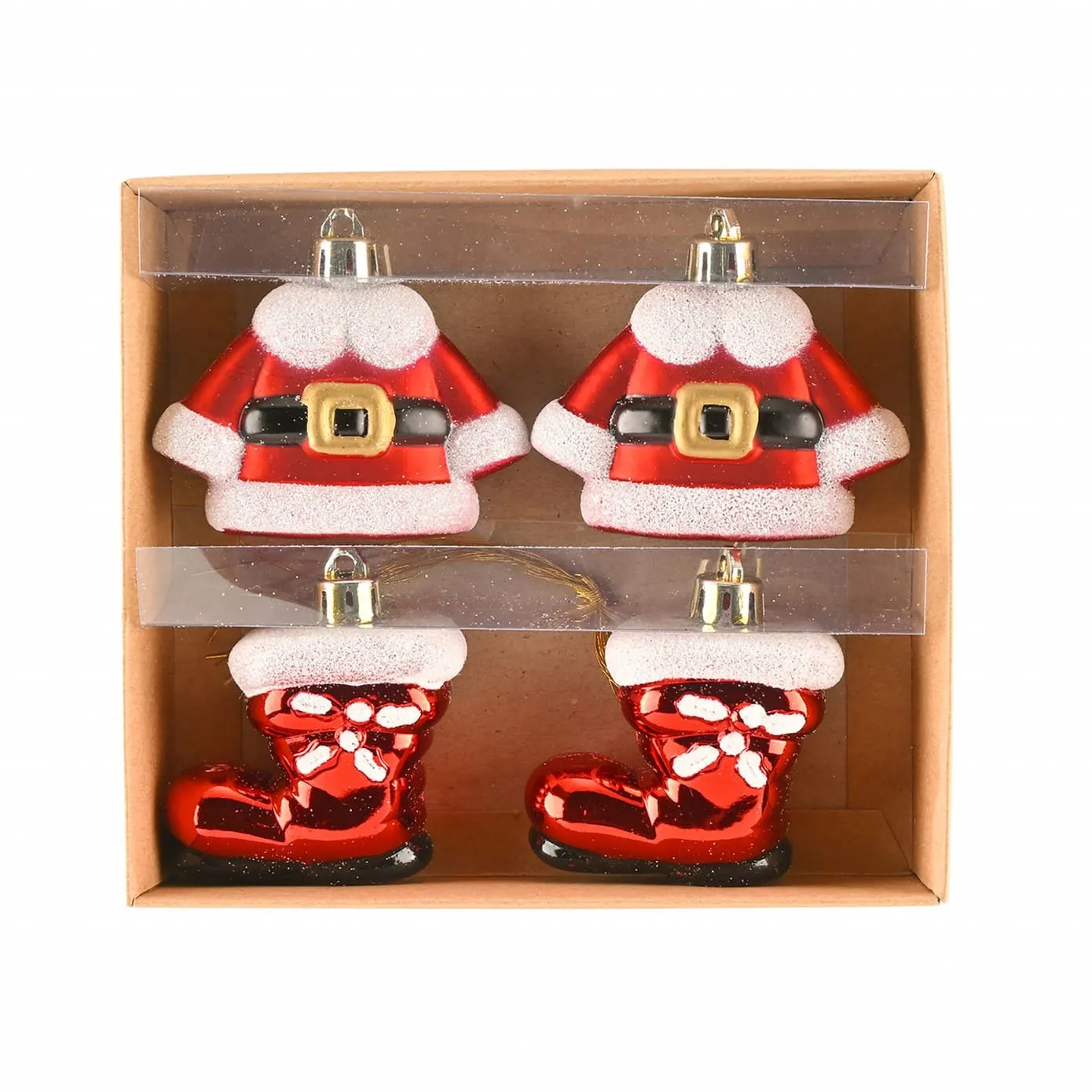 Karaca Home Weihnachten Kleidung Baumschmuck Set, 4 Teilig – Bild 4