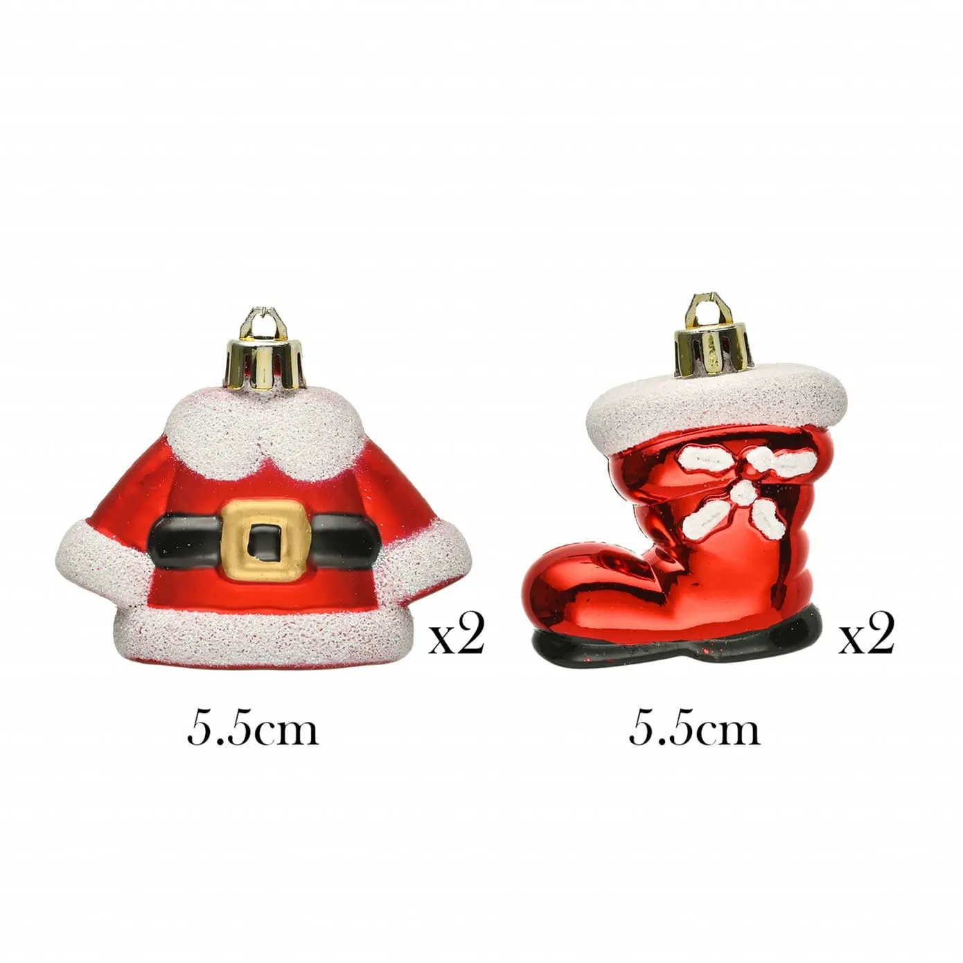 Karaca Home Weihnachten Kleidung Baumschmuck Set, 4 Teilig – Bild 5